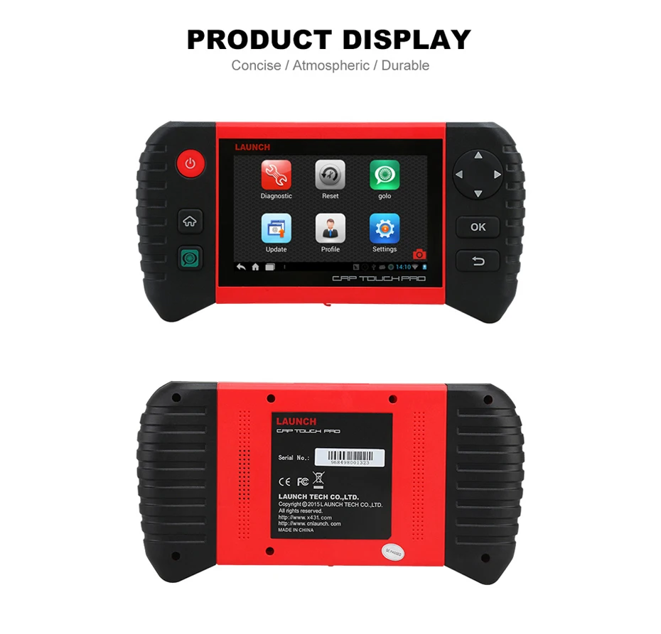 Launch CRP TOUCH PRO авто полная система диагностический сканер 5 дюймов мультиметр
