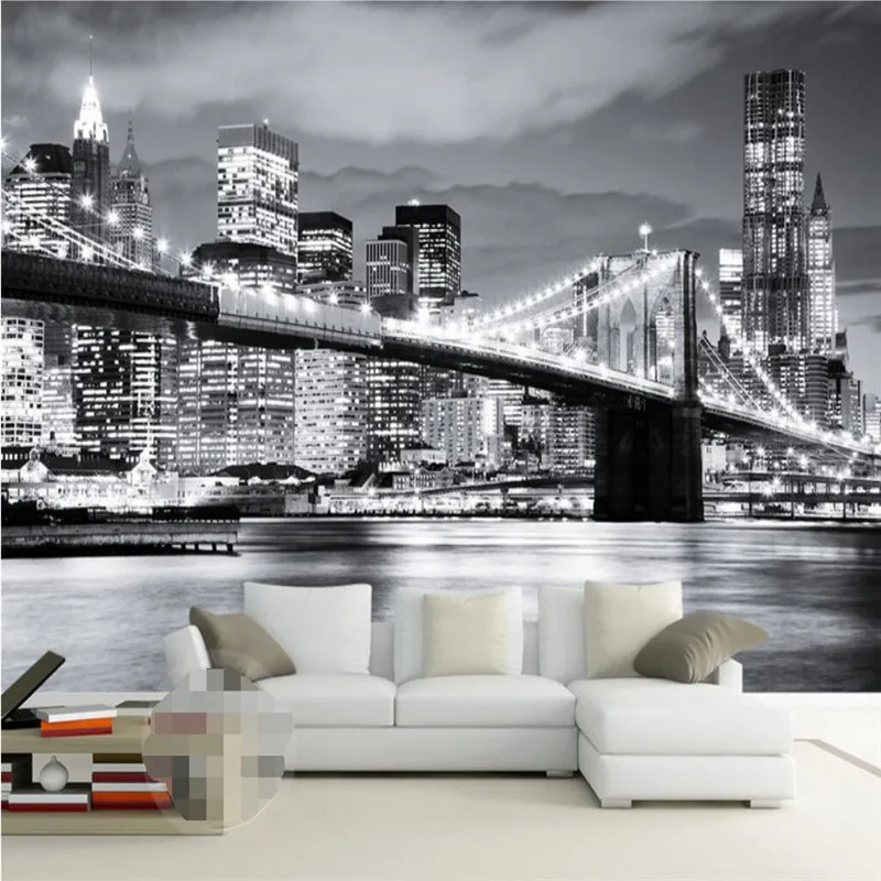 Пользовательские Любой Размер Современная Настенная бумага Гостиная