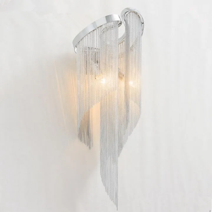 2018 Hot Sale Luminaria Northern Modern Aluminum Chain Wall Lamp High Grade Luxurious Living Room Hotel Stream Light Fixtures | Освещение