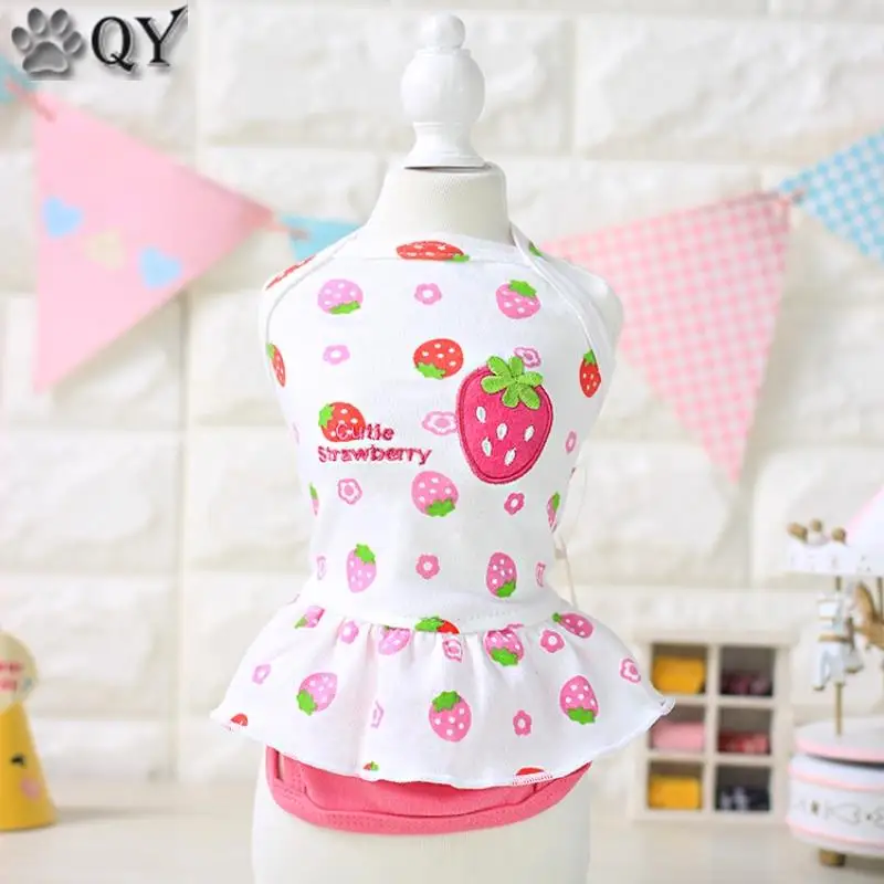 Милая Пижама для собак милая Йорка Тедди летняя одежда из 100% хлопка кошек щенков