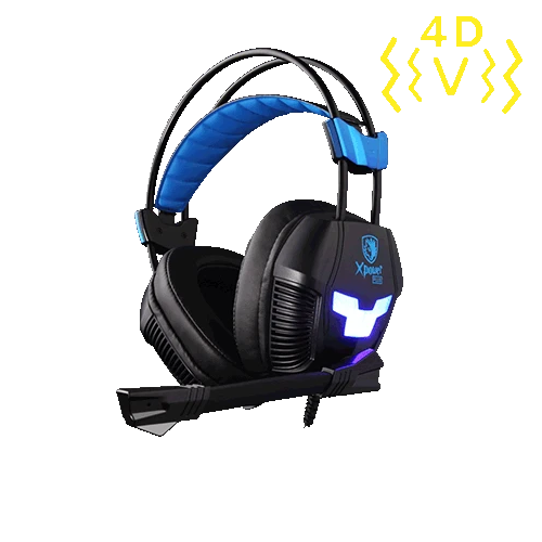SADES Xpower Plus игровая гарнитура Gamer наушники стерео объемный звук 2 уровня вибрации