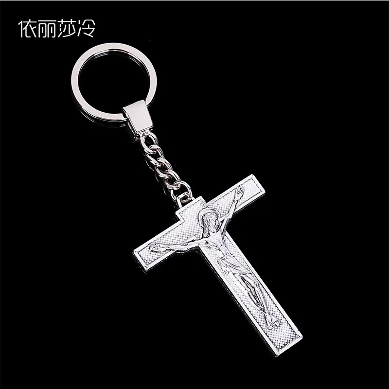 Religious Orthodox Church Cross Keychain Vintage Bronze Jesus Key Chain Car | Украшения и аксессуары
