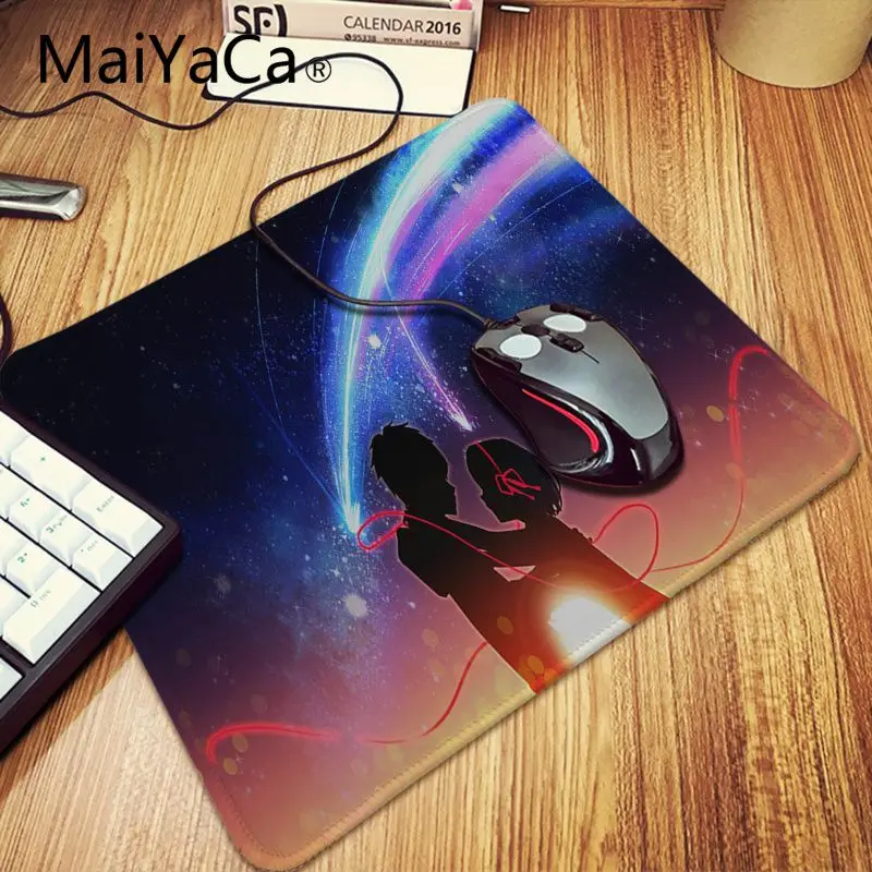MaiYaCa анимационный коврик для мыши с вашим именем Kimi No Na Wa противоскользящий Аниме