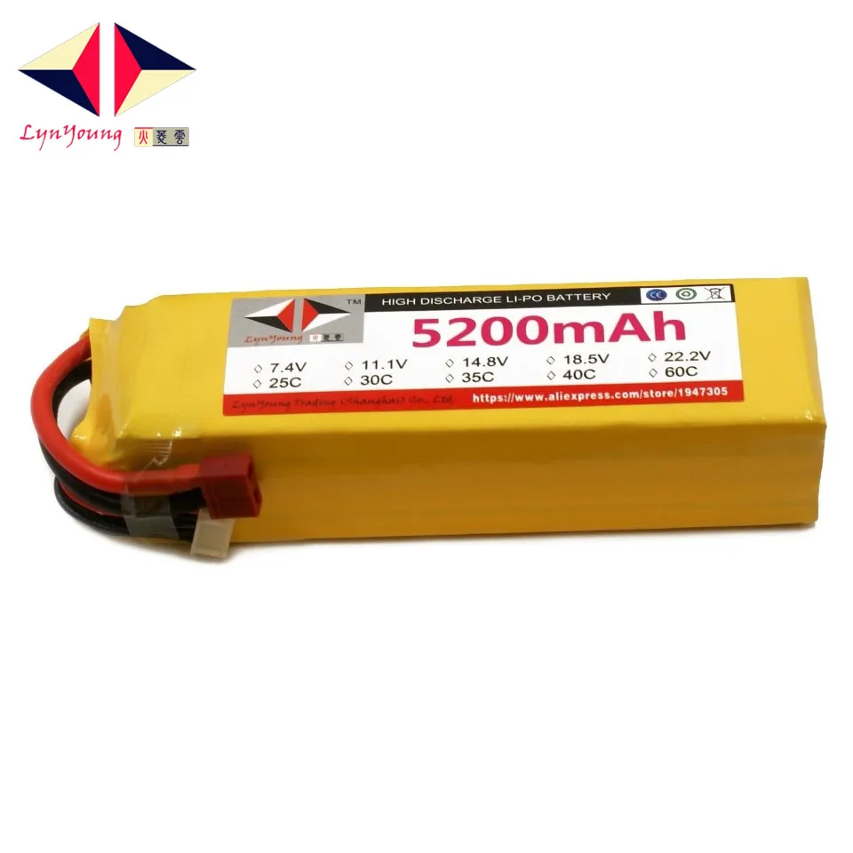 HX Lipo батарея 4S 14 8 V 5200mah 25C 30C 35C 40C 60C для радиоуправляемого дрона квадрокоптера