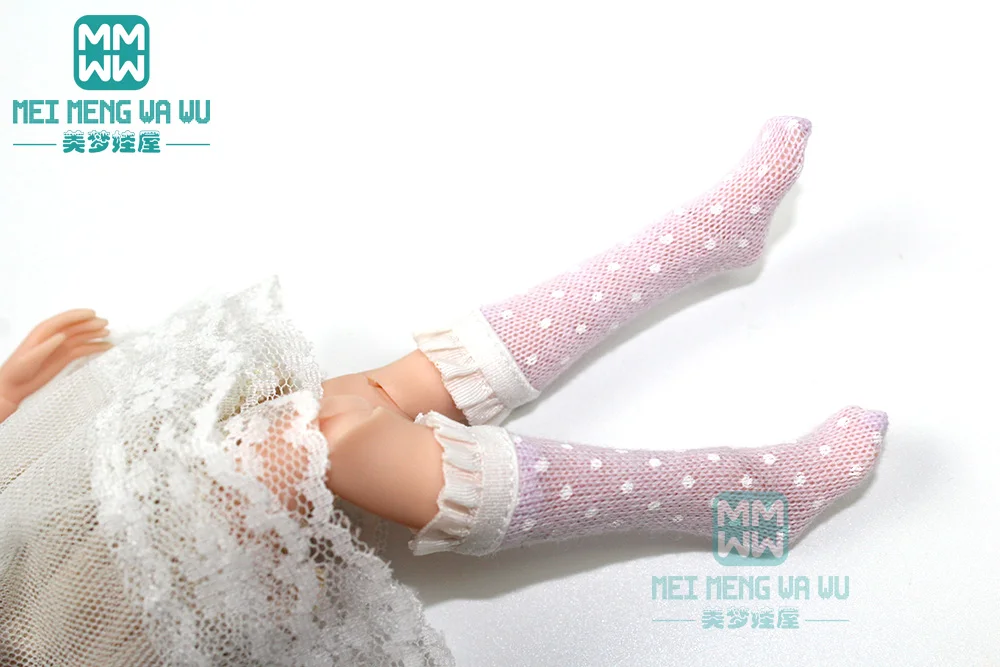 1 шт. аксессуары для Blyth fashion кружевные носки в горошек чулки кукол Azone 1/6 | Игрушки и