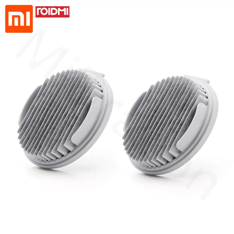 2 шт Xiaomi Mijia ROIDMI фильтр для ручного пылесоса F8 запасные части моющиеся многократное использование приложение напоминание Замена - Цвет: Серый