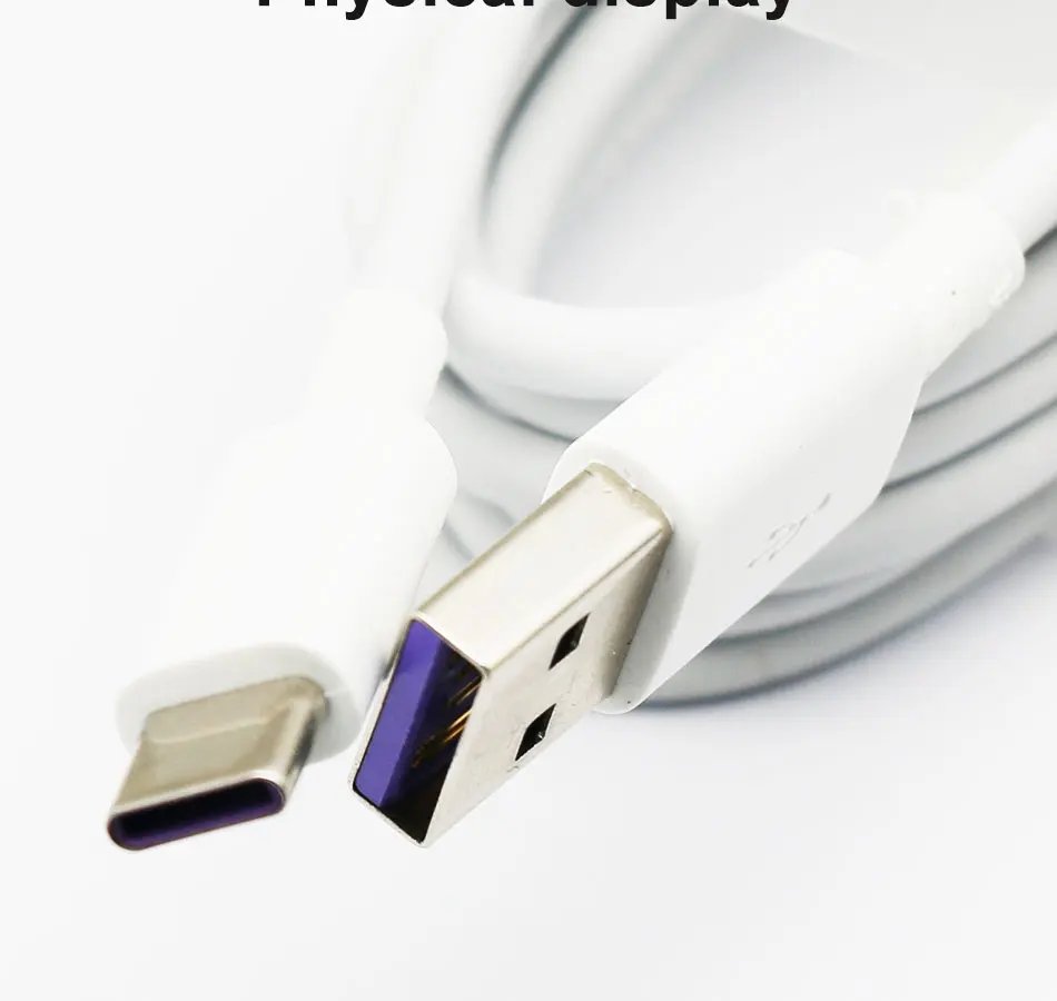Кабель huawei 5A type-C, супер разъем для зарядки, кабель для передачи данных, зарядный кабель для телефона huawei P10 P20 P30 mate 10 mate 20