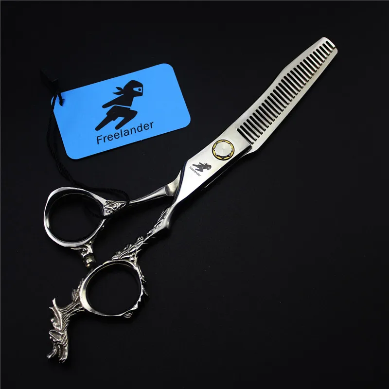 

Freelander 6" Professional Hairdressing Scissors Sunflower Bearing Hair Cutting/Thinning Dragon Handle Flat Blade Hair Clipper
