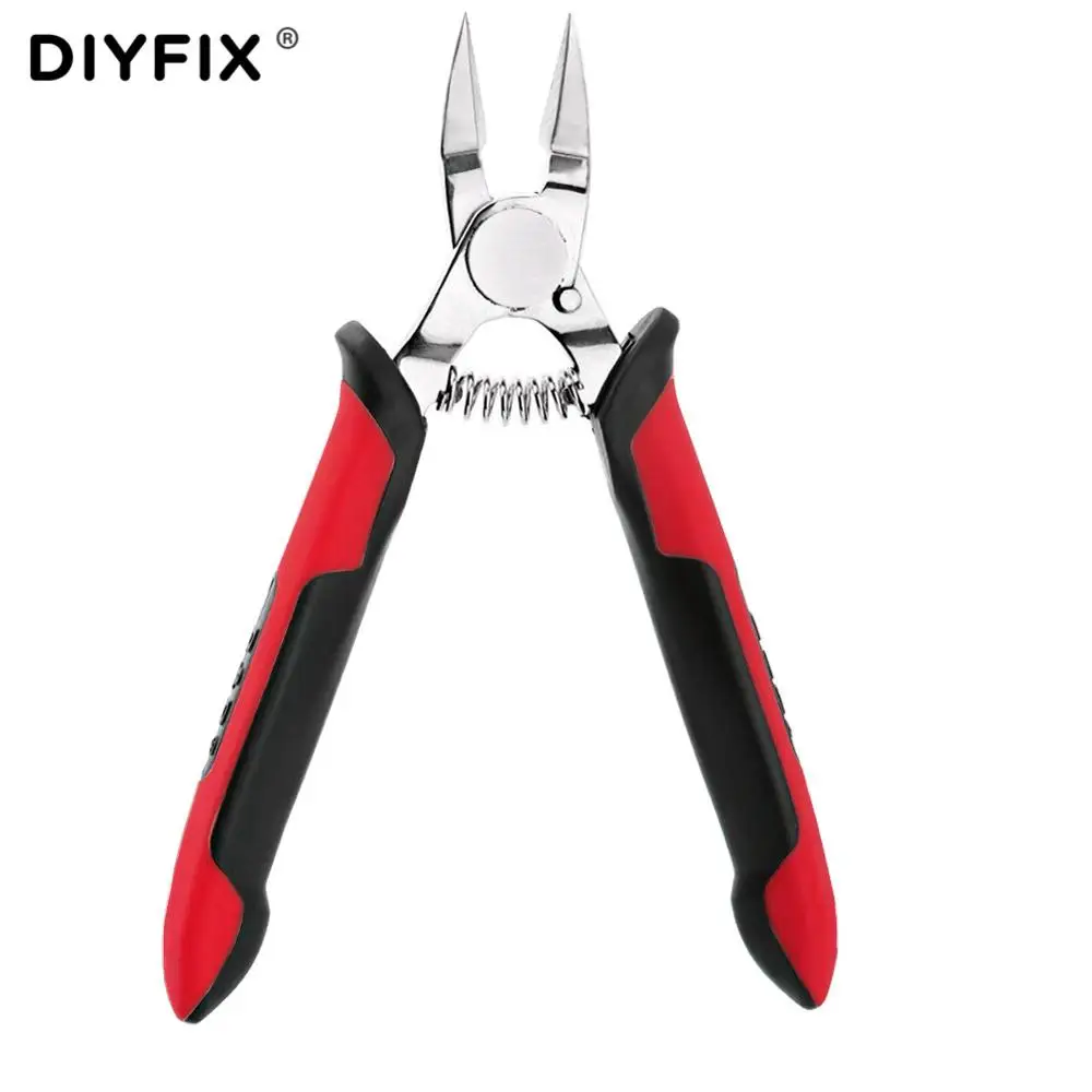 Красный DIYFIX " мини электрические провода плоскогубцы Сторона Snips флеш ниппельная проволока для зачистки ручные инструменты Микро ножницы TS-140 - Цвет: Красный