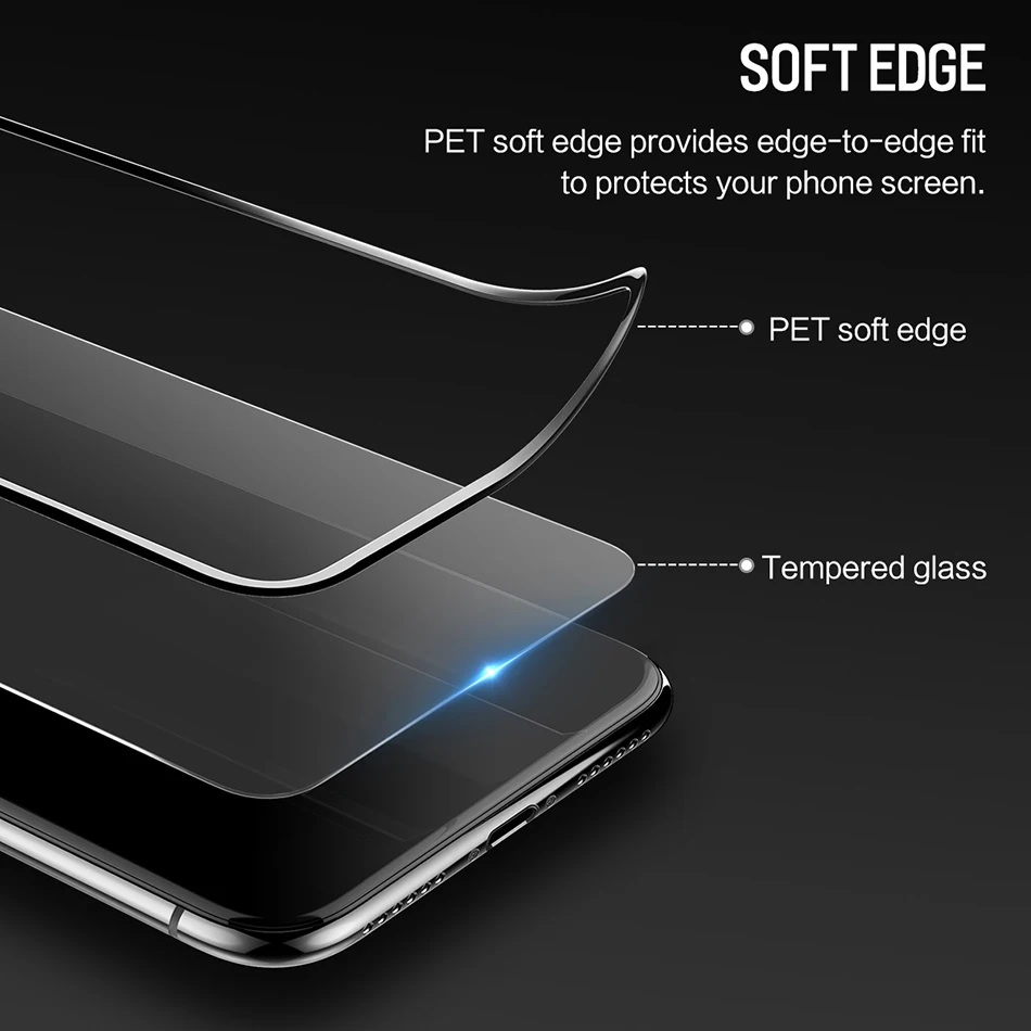 4D полноэкранное закаленное стекло из углеродного волокна для iPhone 8 7 6 6S PLUS защита