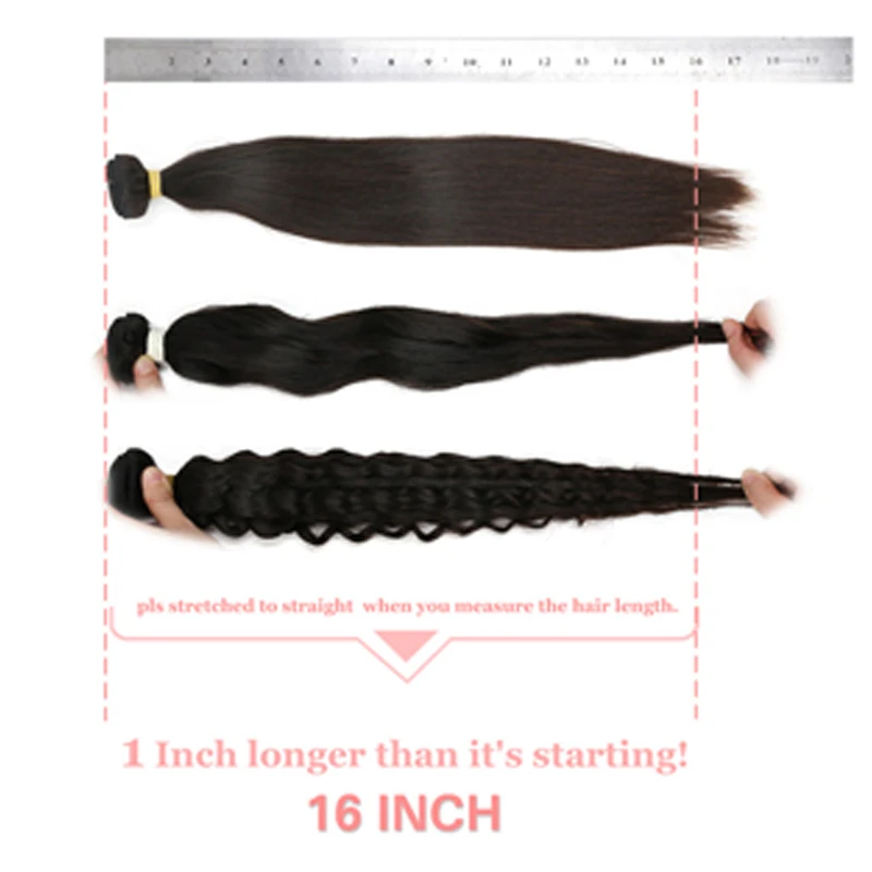 Ali queen hair Products 4 шт. в партии натуральный цвет "~ 30" бразильские Виргинские Необработанные прямые человеческие волосы плетение пучков