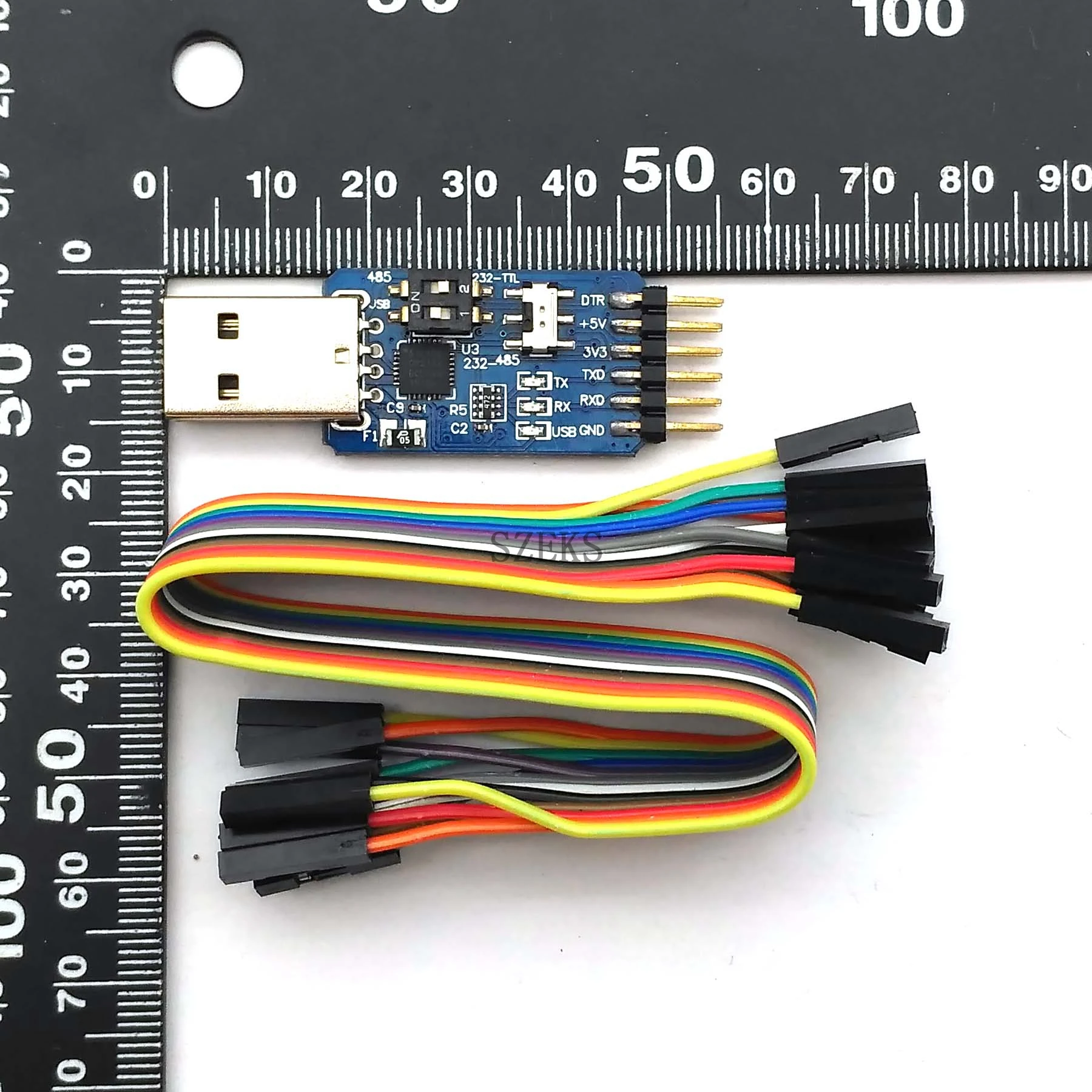 6 в 1 CP2102 USB к TTL 485 232 повернуть вокруг 3 V/5 V совместимый шесть Многофункциональный