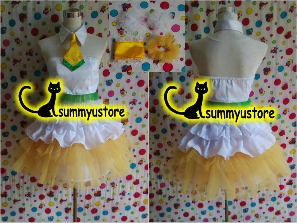

FreeShipping!Love Live!Natsuiro Egao de 1, 2, Jump! Hanayo Koizumi Cosplay Costume! Acceptable Order,Wholesale,Halloween