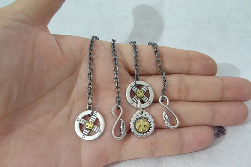 Японский такахаши Горо ручной работы S925 стерлингового серебра Ретро тайский серебряный угол цепи Для мужчин и Для женщин модные личное ожерелье