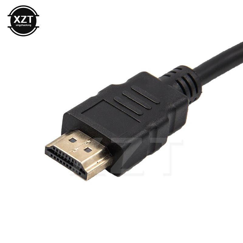 Адаптер HDMI-VGA папа-мама преобразователь адаптер 1080P цифро-аналоговое видео аудио