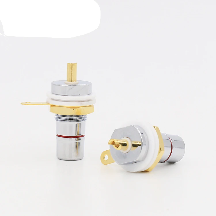 4 шт. разъём RCA с родиевым покрытием|female plug|female plug socketsocket panel |