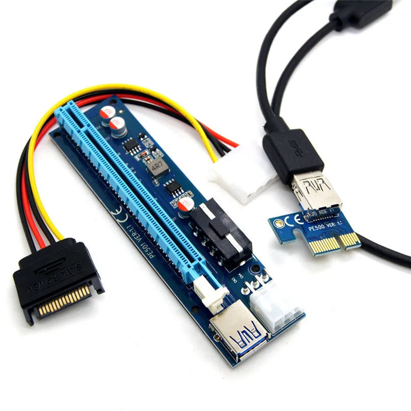 Цена по прейскуранту завода USB3.0 PCI E Express 1x к 16x расширитель переходника адаптера