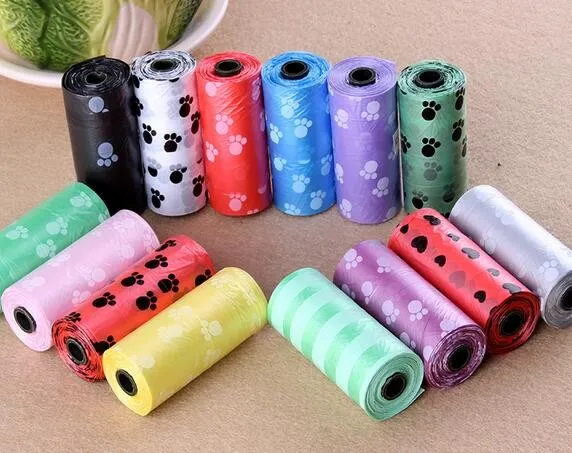 7500 шт. = 500 рулонов биоразлагаемые пакеты для отходов домашних животных 5 цветов |
