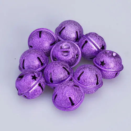 10 шт. блестящая рождественская подвеска с бубенчиками Матовые Рождественские