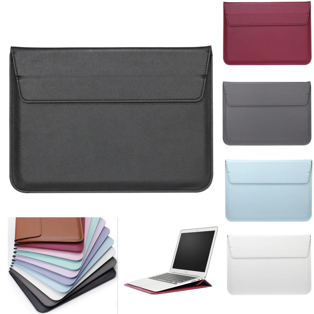 Тонкий чехол из искусственной кожи для ноутбука Apple mac Air 11 13 Pro 12 15 с сенсорной