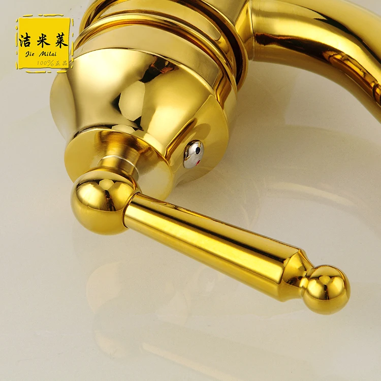 Европейский античный смеситель для раковины краны горячей и холодной воды на