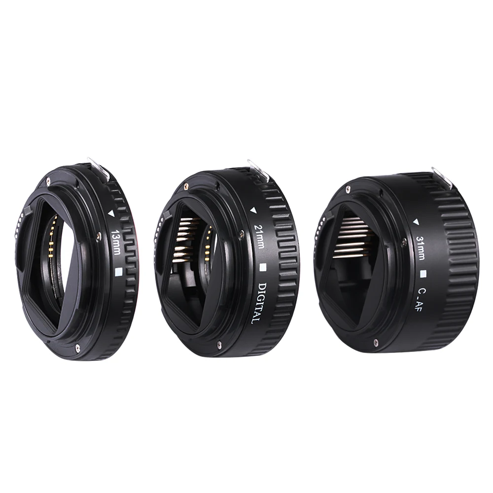 WEIHE Auto Focus Macro Extension Tube Set for Canon SLR Cameras EF EF-S Lens 700d t5i 7d 5d Accessory 13MM 21MM | Электроника