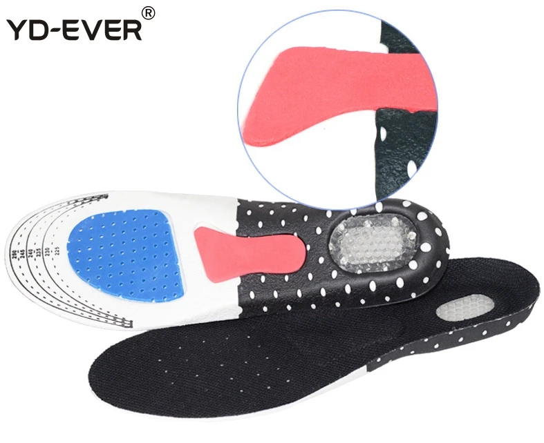Спортивные беговые силиконовые гелевые стельки для ног мужская и женская обувь