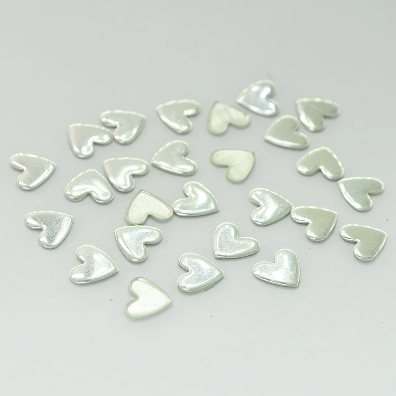 3D гвоздики для ногтей серебряный золотой сплав дизайн Стразы в форме сердца 6 мм