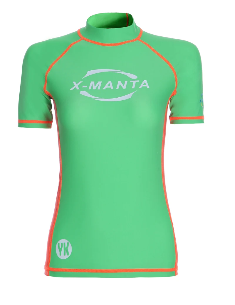 Лидер продаж 2016 женская одежда для плавания с коротким рукавом и надписью