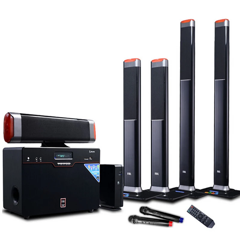 Беспроводной 5.1 Объемного Звука Домашнего Кинотеатра Звуковая Карта Волокна