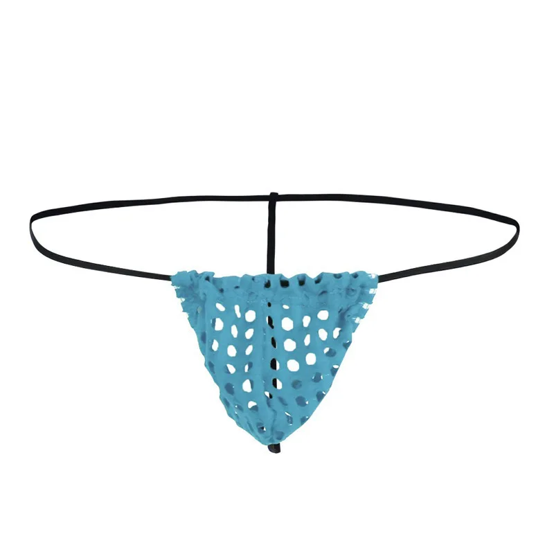 Мужское нижнее белье бандажные стринги из дышащей сетки с вырезами сексуальные