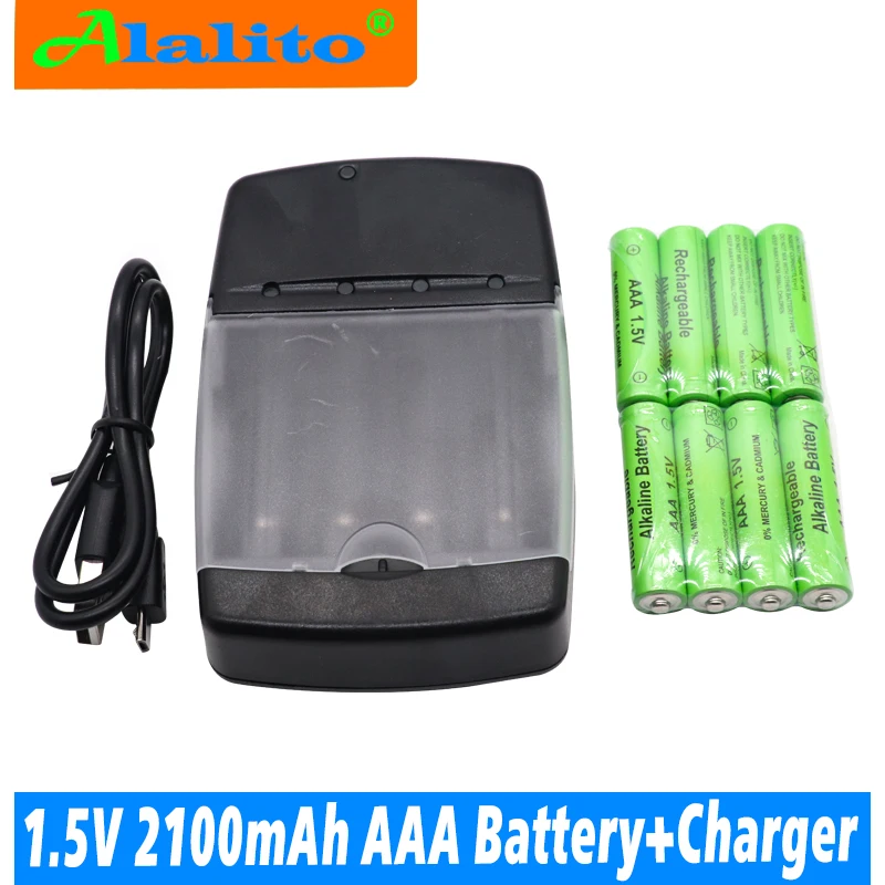 AAA батарея 2100mah 1 5 V Щелочная аккумуляторная для дистанционного управления