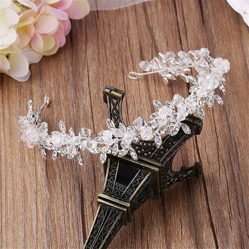 Свадебная тиара с жемчугом для невесты повязки на голову женский головной убор