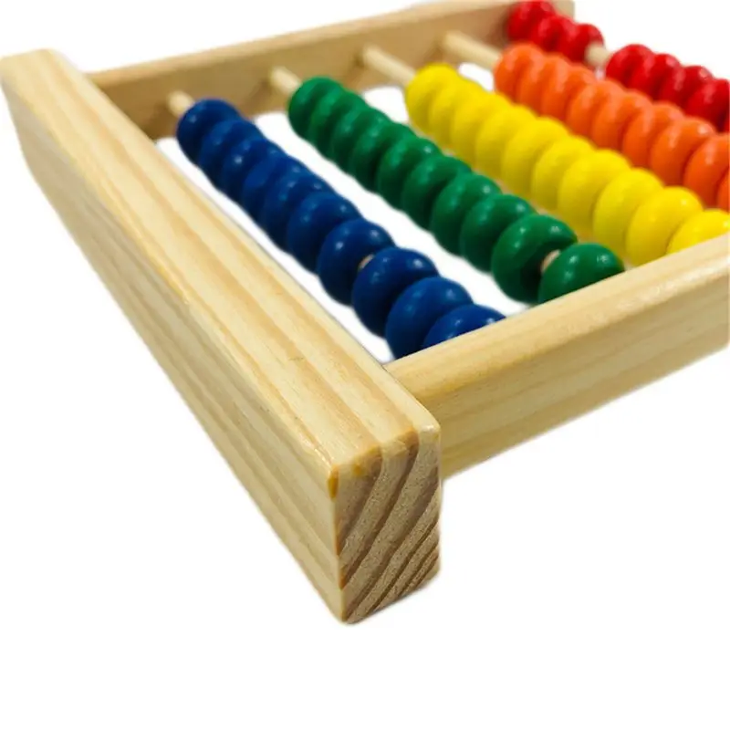 Мини деревянная обучающая игрушка Abacus с цифрами счетные бусины Монтессори|Юный