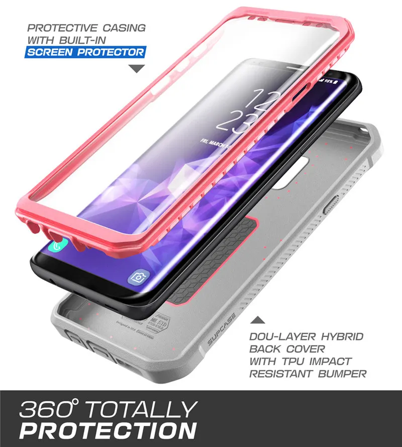 SUP чехол для samsung Galaxy S9 Plus чехол UB Pro полный корпус прочная кобура защитный чехол со встроенной защитной крышкой