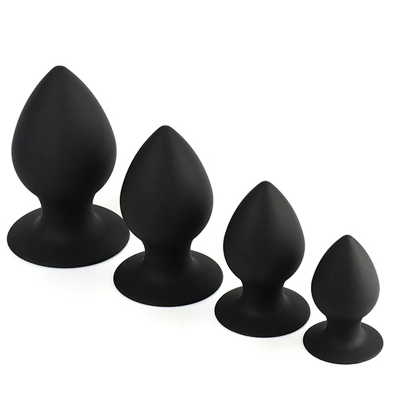 Small Medium Large extra large Black Silicone Butt Plug Anal Ass Stimulate Massage Sex Toy Adult Games For Couples. | Красота и