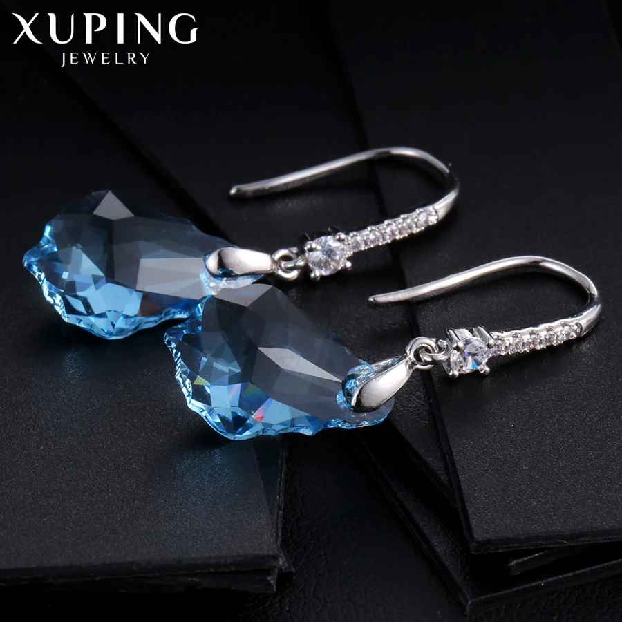 11,11 предложения Xuping, модные серьги, высокое качество, кристаллы от Swarovski, цветное покрытие, очаровательный дизайн для женщин, подарок M23-92538