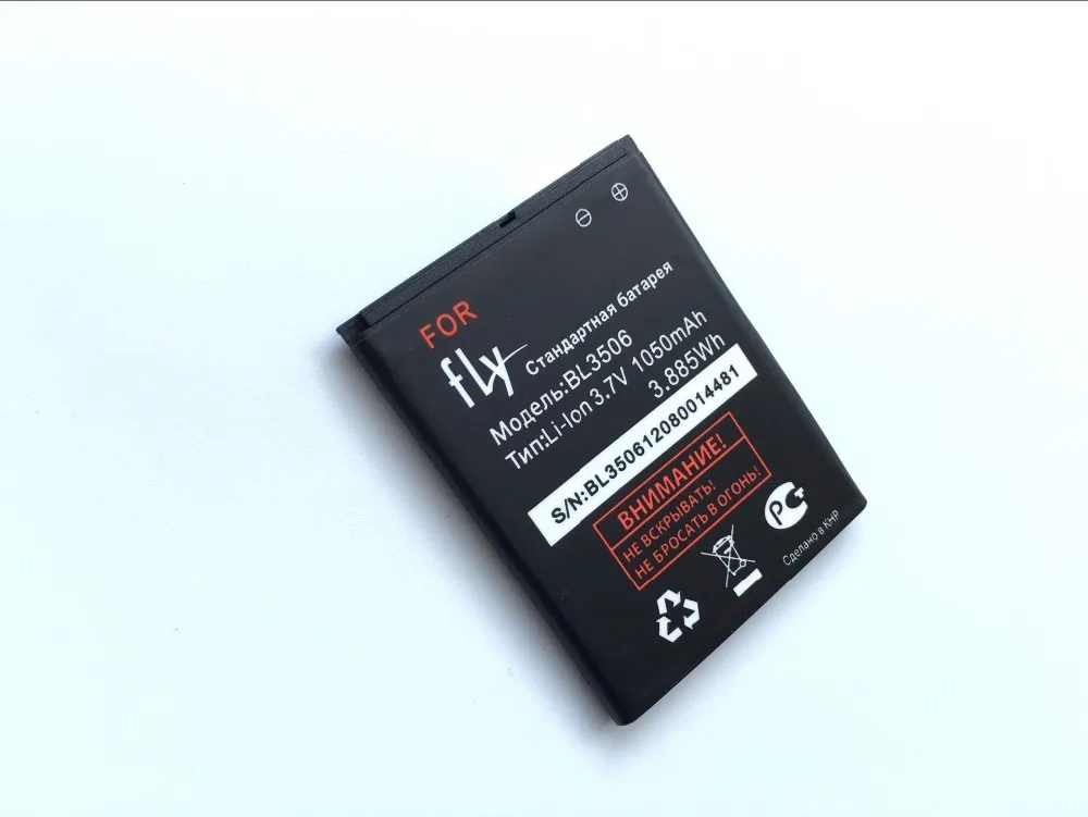 1050 мАч Fly BL3506 батарея 100% новая Оригинальная Высококачественная запасная для