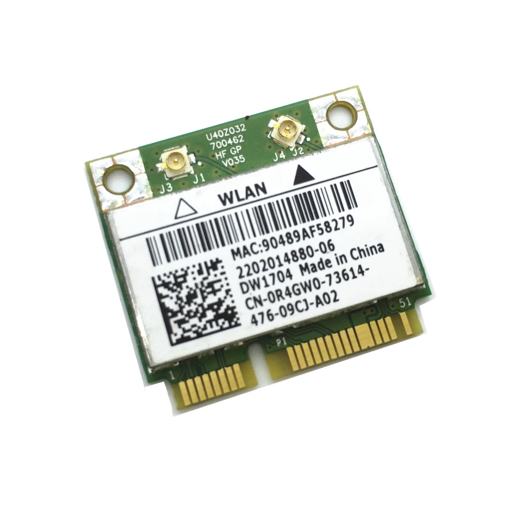 Для беспроводной Wi-Fi карты DW1704 1704 BCM943142HM Mini PCI-E WLAN 802.11N Поддержка Bluetooth 4 0 для 17TR 15TR