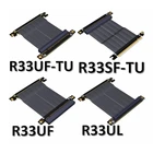 Видеокарта PCIe 3,0x16 с разъемом PCIe x16, Удлинительный кабель с углом для ITX, материнская плата, корпус, мини-чехол для ПК, кабели