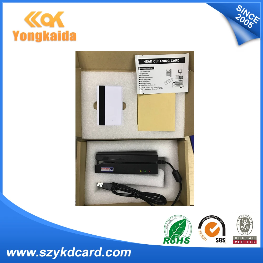 YongKaiDa высокоскоростное считывание 3 треков USB MSR900 магнитная полоса считыватель