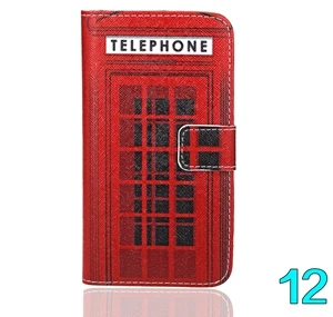 Чехол для Vodafone Smart 4 Turbo Wallet с узором кожаный чехол-подставка Coque/чехол для Vodafone Smart 4 Turbo - Цвет: 12