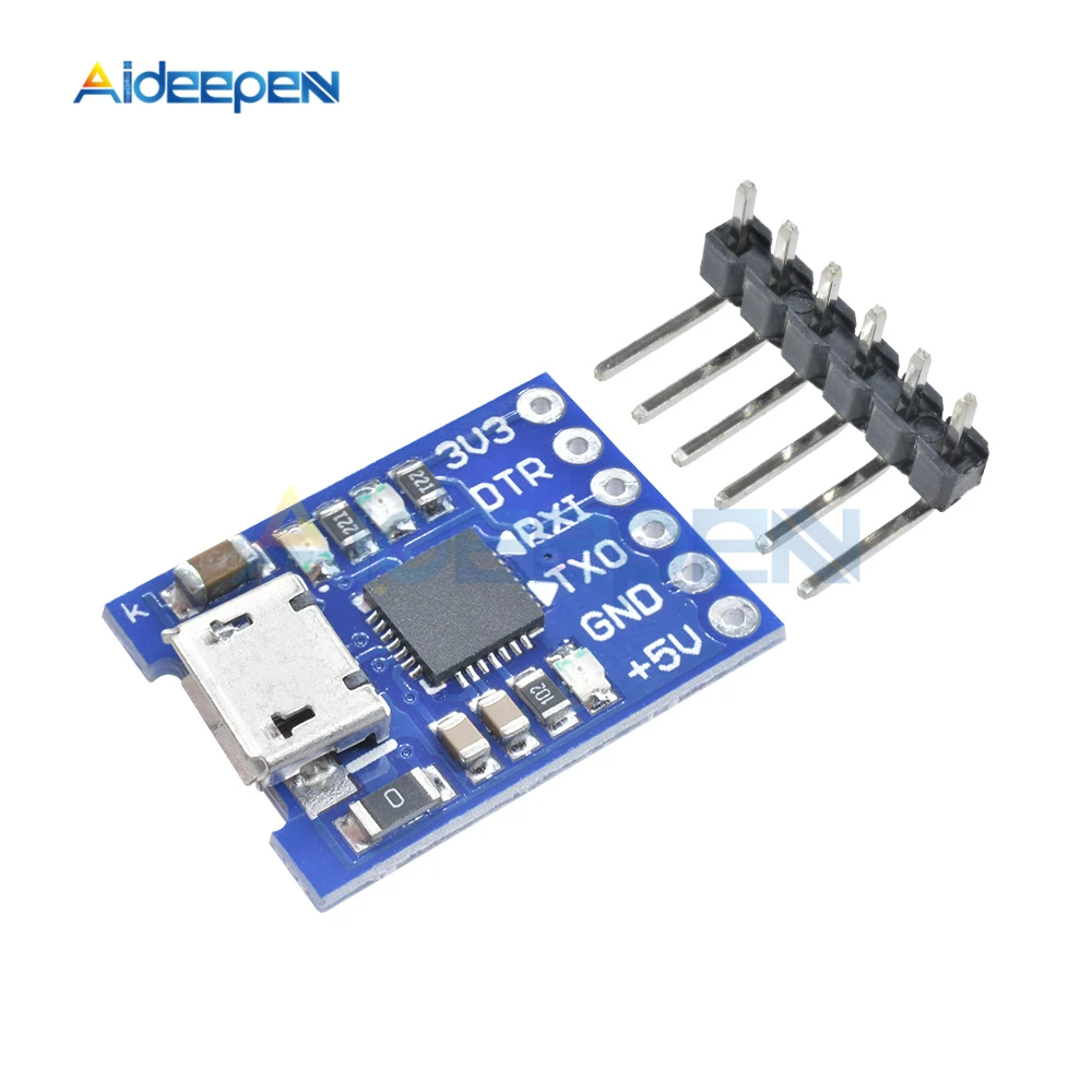 Преобразователь с Micro USB на UART TTL модуль CP2102 2 0 6 контактов последовательный