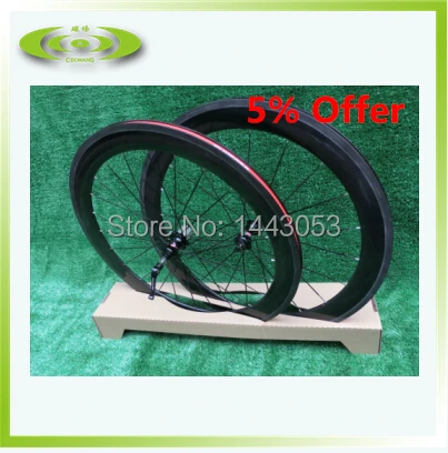 

60mm clincher road bike wheelset, carbon bicycle wheels, including small gift with 5% offer