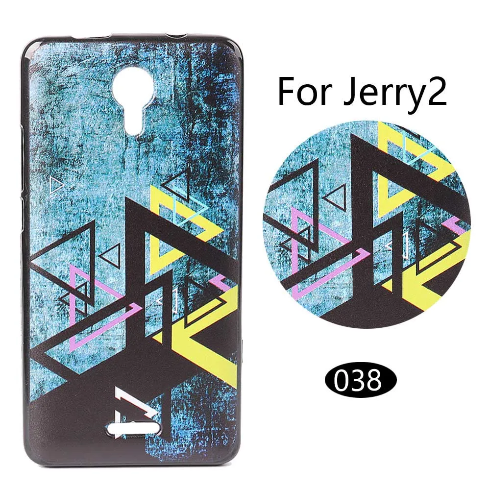 Yisisource Новое прибытие для Wiko Jerry 2 красочные Funda Оригинальная мягкая силиканая задняя крышка-чехол для телефона для Wiko Jerry 2 мультфильм Coque - Цвет: 038