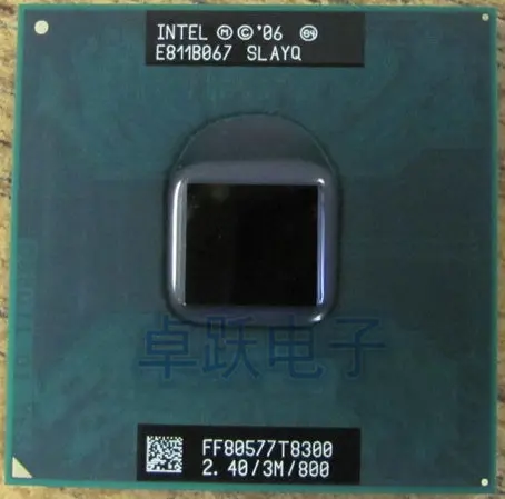 Оригинальный процессор для ноутбука intel Core 2 Duo T8300 ЦП 3M кэш/2 4 ГГц/800/двухъядерный