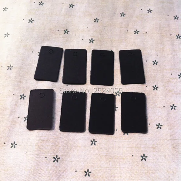 Бесплатная доставка Φ 2x3 3 см круглая пустая бирка/г/м2 черная фотобумага