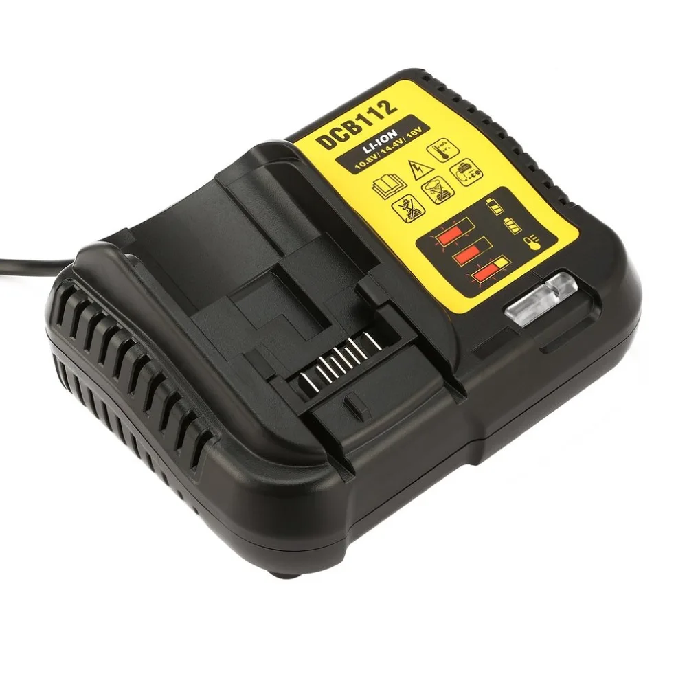 Зарядное устройство DCB112 для литиевых аккумуляторов DeWalt 10 8 В 12 14 4 18 в DCB101 DCB127 DCB200