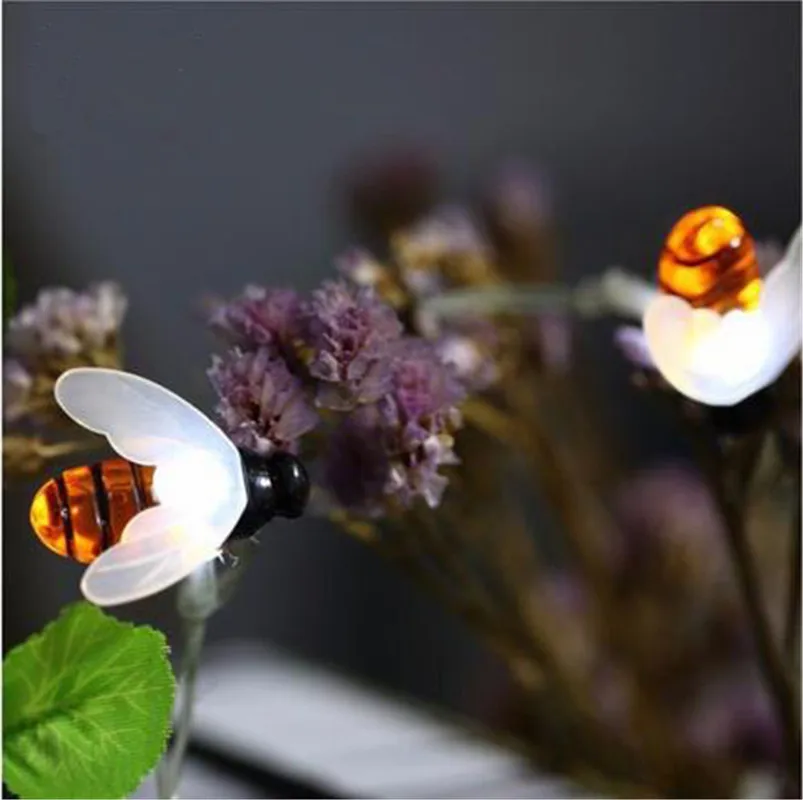 Новая Милая божья коровка Форма светодиодный светильник Led свет шнура 5 м