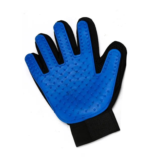 Right Hand Blue Перчатка для ухода за домашними животными, щетка для кошек, гребень для кошек, щетка для ухода за домашними животными - Цвет: Right Hand Blue